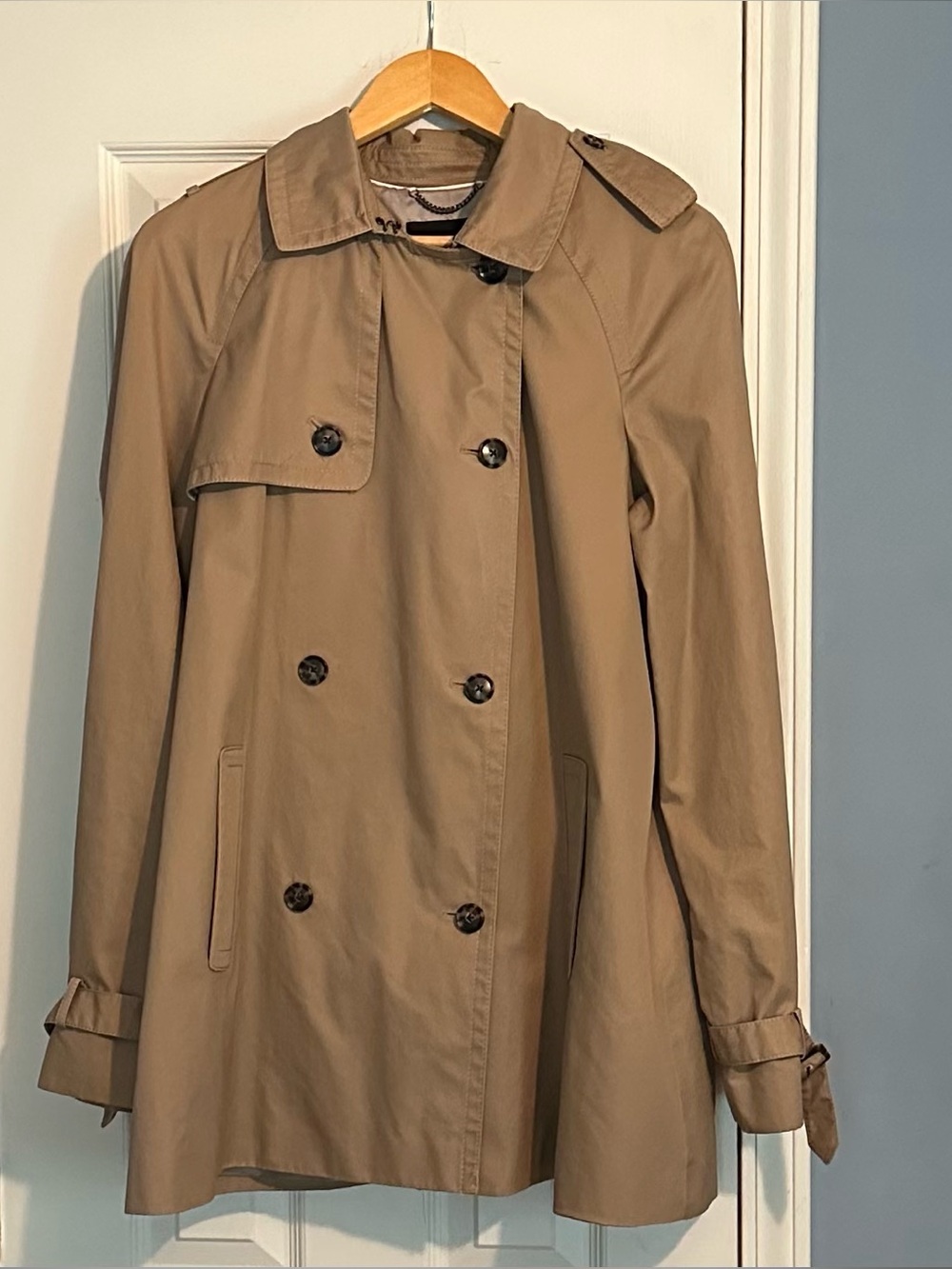 Banana Republic Khaki Swing Trench Coat